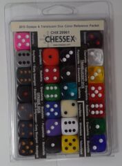 Chessex 2019: Opaque & Translucent: Dice Color Reference Packet: CHX 29961